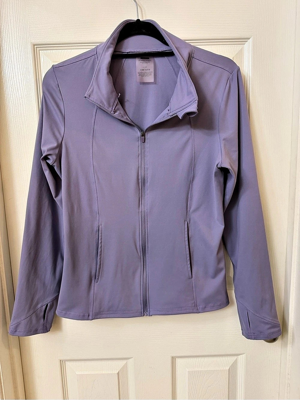 Laundry by Shelli Segal Purple Zip Front Jacket Size Large